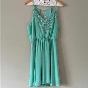 Lush mint summer dress